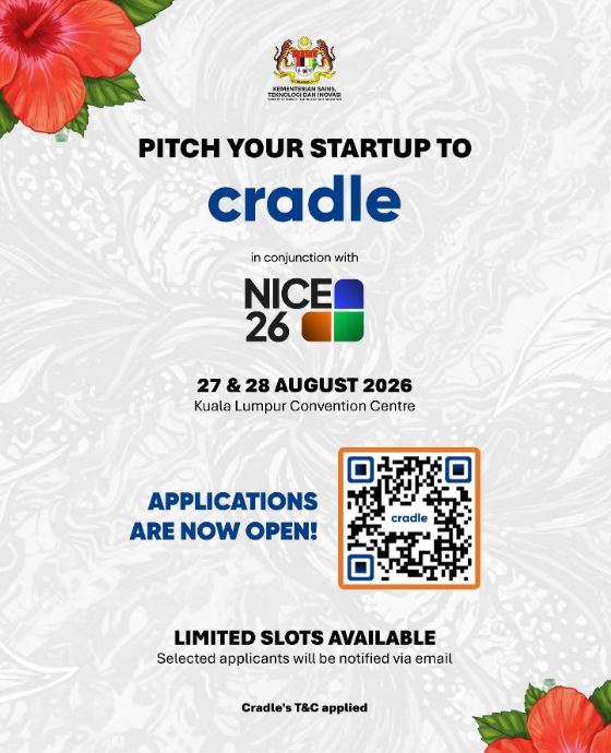 Bentangkan syarikat pemula anda kepada Cradle sempena NICE 26